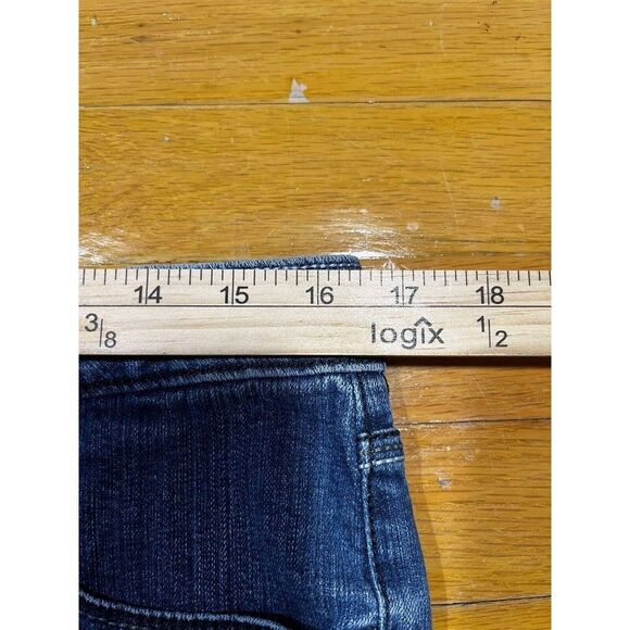 Apt. 9 Jeans Women's 12 Blue Capri Cuffed Whiskered Everyday Pockets Cottagecore - Picture 5 of 8